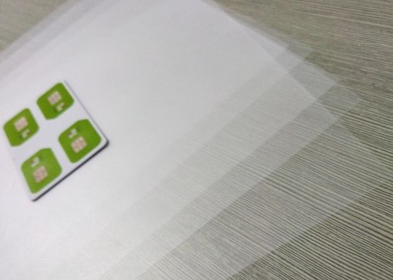 folha plástica impermeável de 0.10mm Petg para a fatura plástica dos cartões
