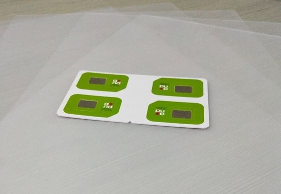 Anti folha plástica transparente estática de Petg para o cartão da carteira de habilitação