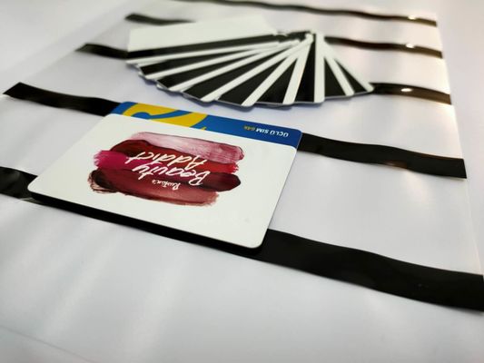filme coberto revestido material da listra magnética de 0.1mm A4 Smart Card