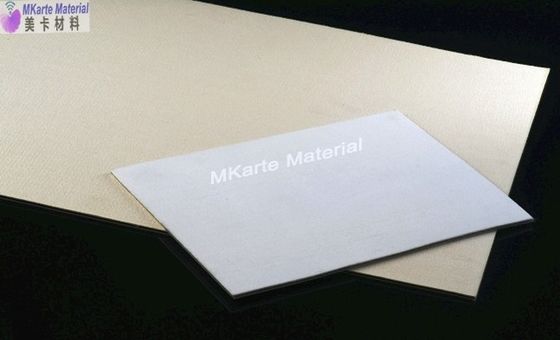 A borracha de silicone branca laminada acolchoa 3.0mm para a laminação plástica do cartão