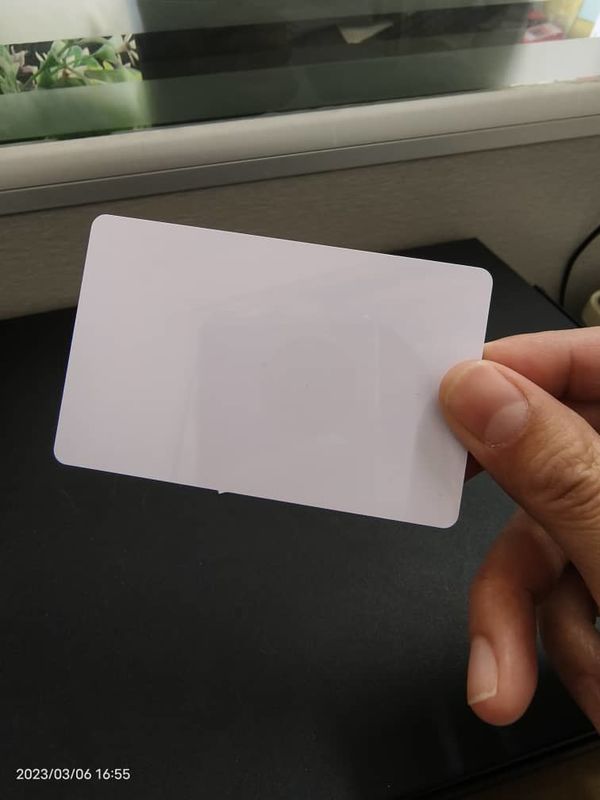 Cartão branco em branco imprimível térmicamente em PVC Cr80 54*85.6mm Para produção de cartões