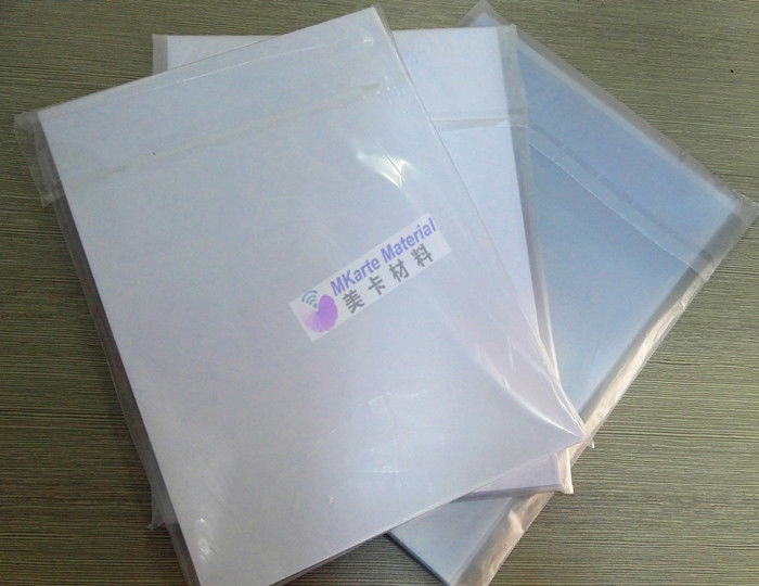 0.15mm-0.40mm PVC papel de jato de tinta Offset Impressão Branca Digital Impresso PVC Banco Material de cartão