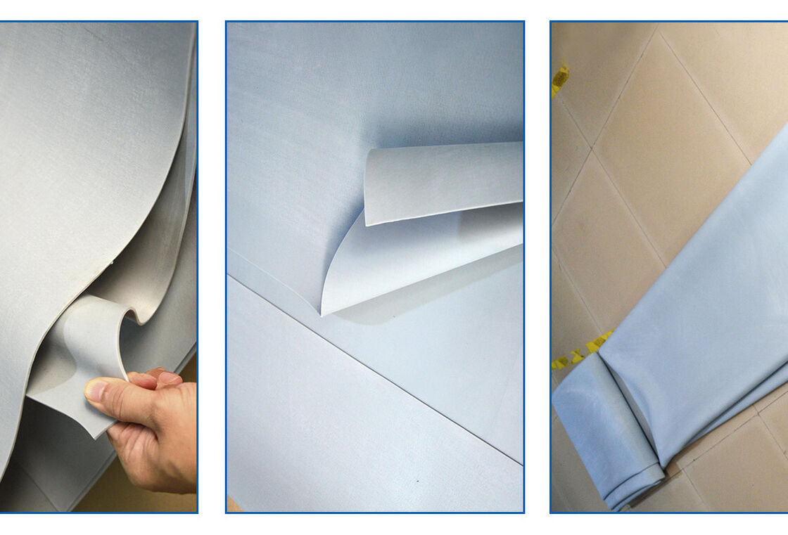 Almofada de borracha de silicone resistente a rasgos, alta elasticidade e almofada de amortecedor resistente a altas temperaturas para máquina de filme de sucção a vácuo