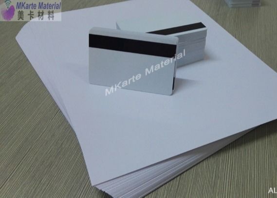 Folha imprimível 0.15mm-0.40mm do Pvc do branco de MGI Digitas com força fazendo xixi forte