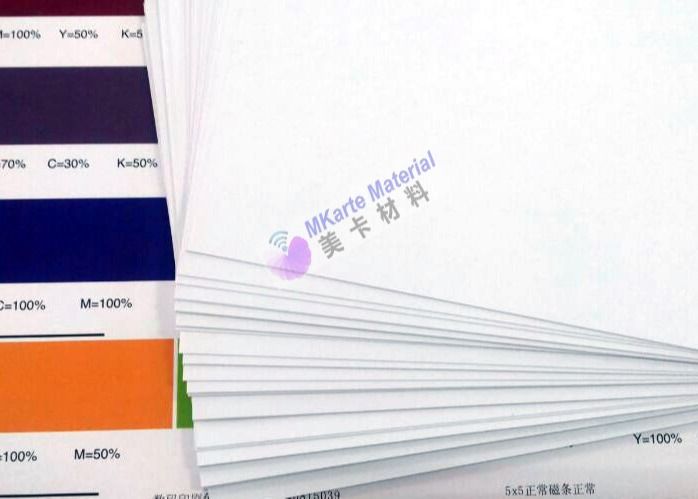 Digital frente e verso que imprime o PVC cobre o material branco comum branco/da ceia cor de Smart Card