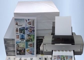 Folhas imprimíveis do PVC do Inkjet do tamanho A4 para HP Epson e a impressora a jato de tinta do canhão