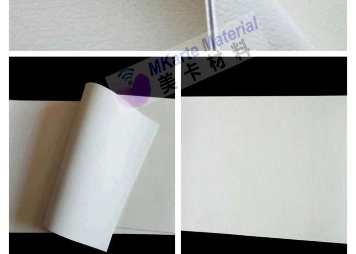 Material de lã laminado branco do coxim de feltro da almofada de A4 3mm para a laminação do cartão do RFID