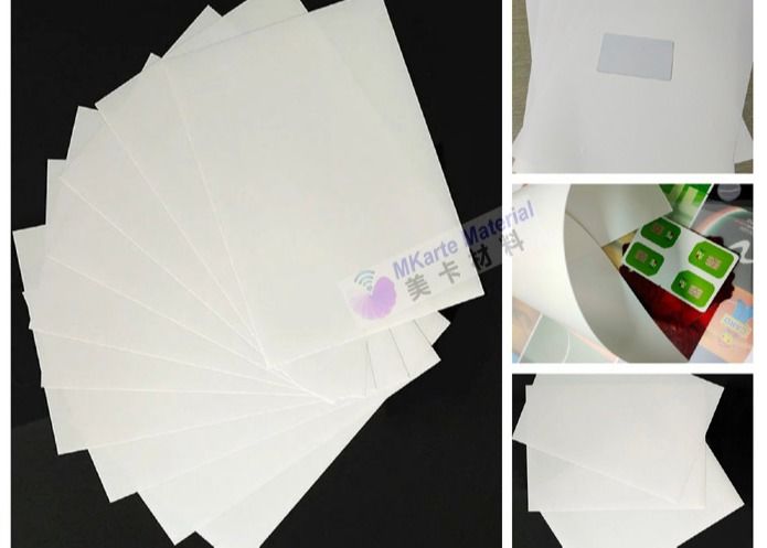 Impacto - folha plástica do núcleo do PC resistente da impressão deslocada para o cartão do plástico do PC