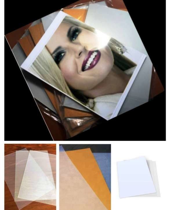 Folha não de estratificação do PVC do Inkjet de 0.58mm com as 2 folhas da cópia mais 1 folha média do núcleo